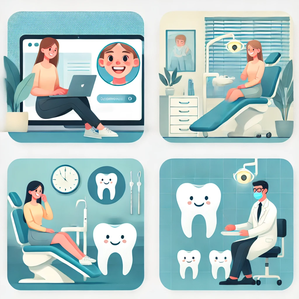 Patient bei der Zahnbehandlung